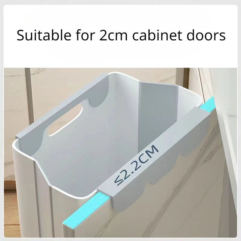 Wall Mounted Folding Trash Can for Kitchen and Bathroom