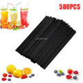 Flexible Multicolor Striped Drinking Straws for Parties and Events