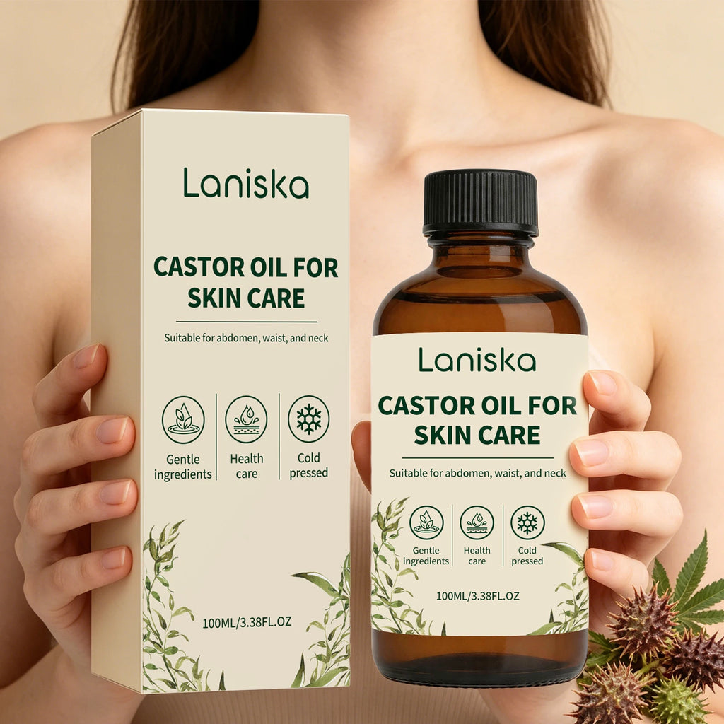 Cold Pressed Castor Oil for Skin Hydration and Body Massage