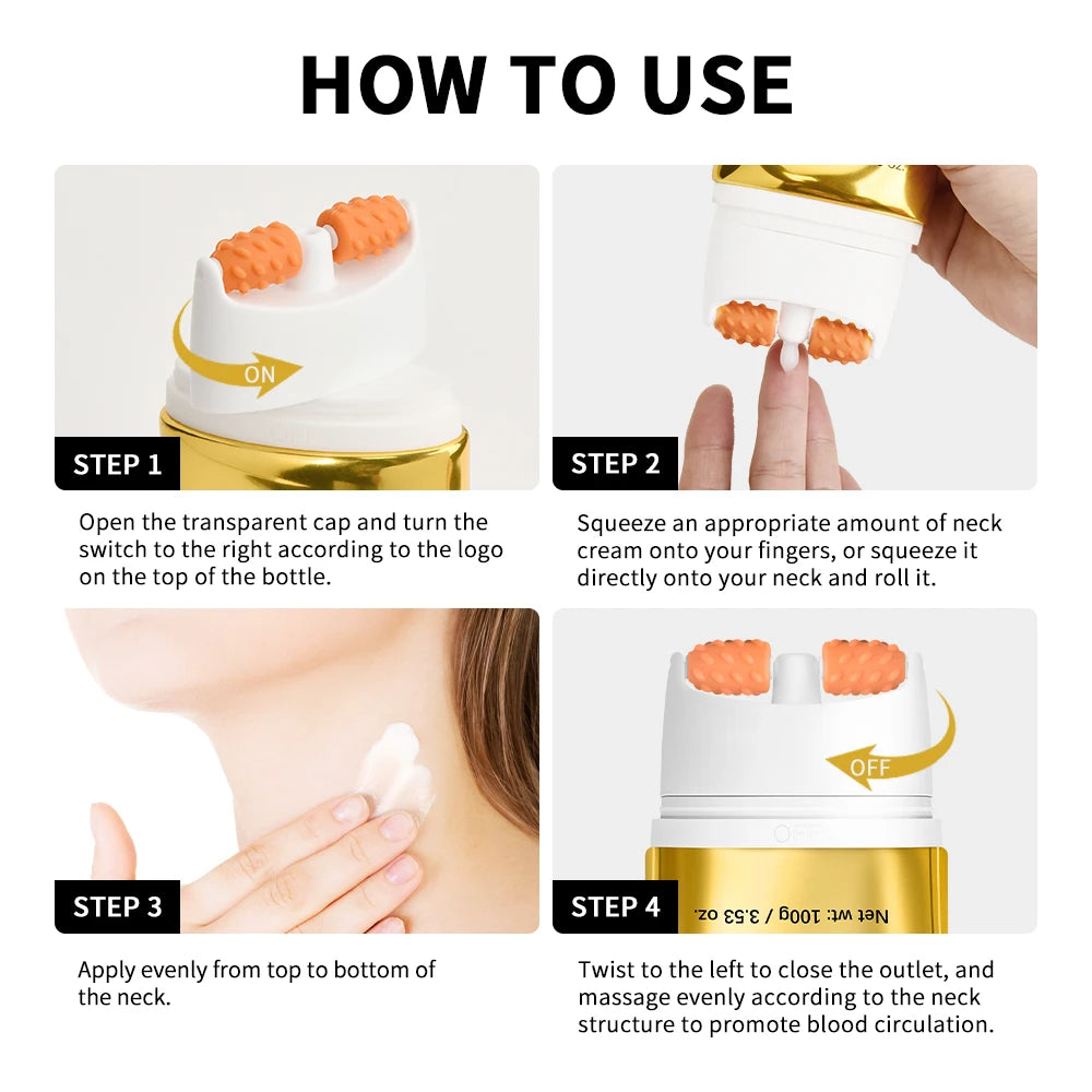 Firming Lifting Neck Cream with Integrated Massage Roller - 6