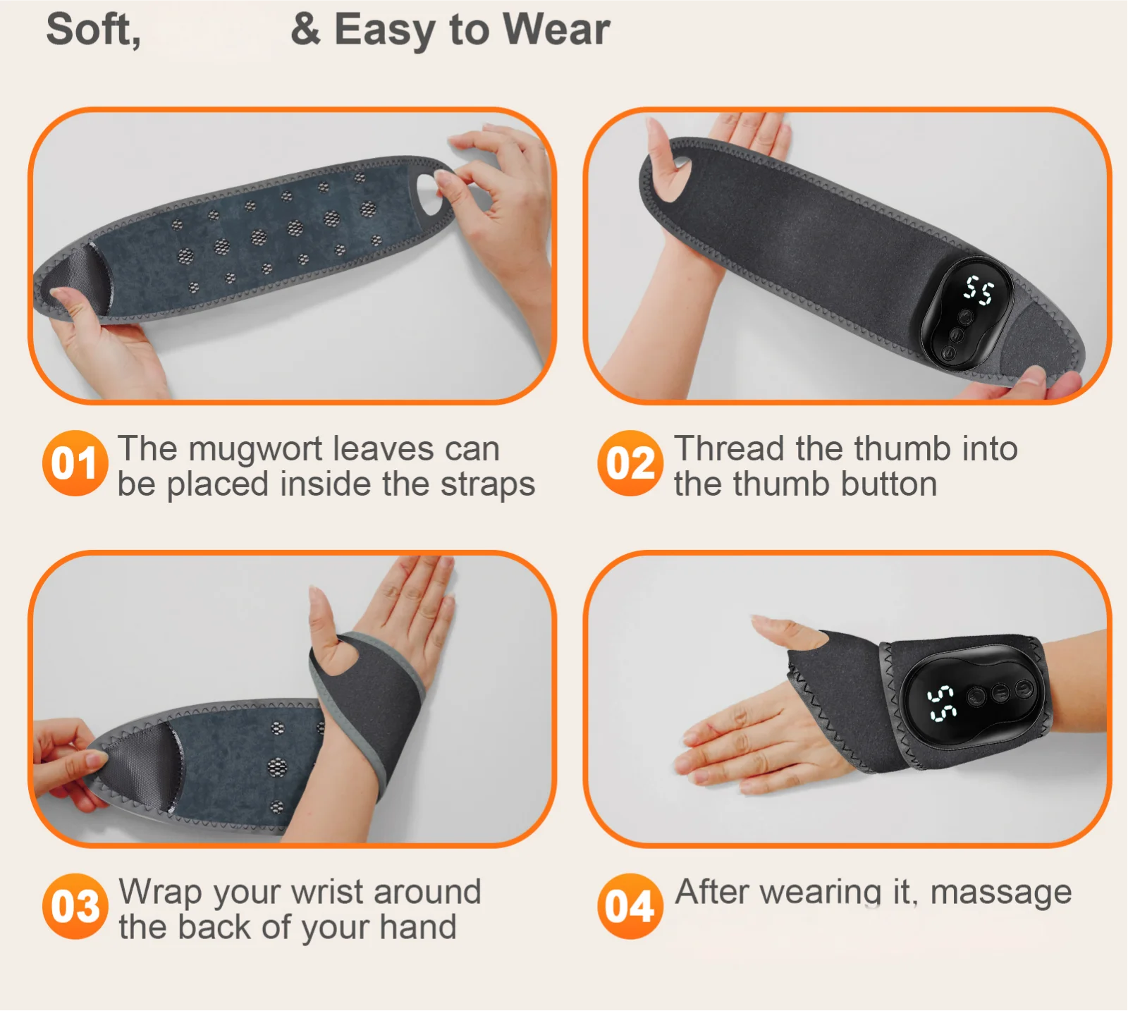 Vibration Ankle and Wrist Massage Wrap - 15