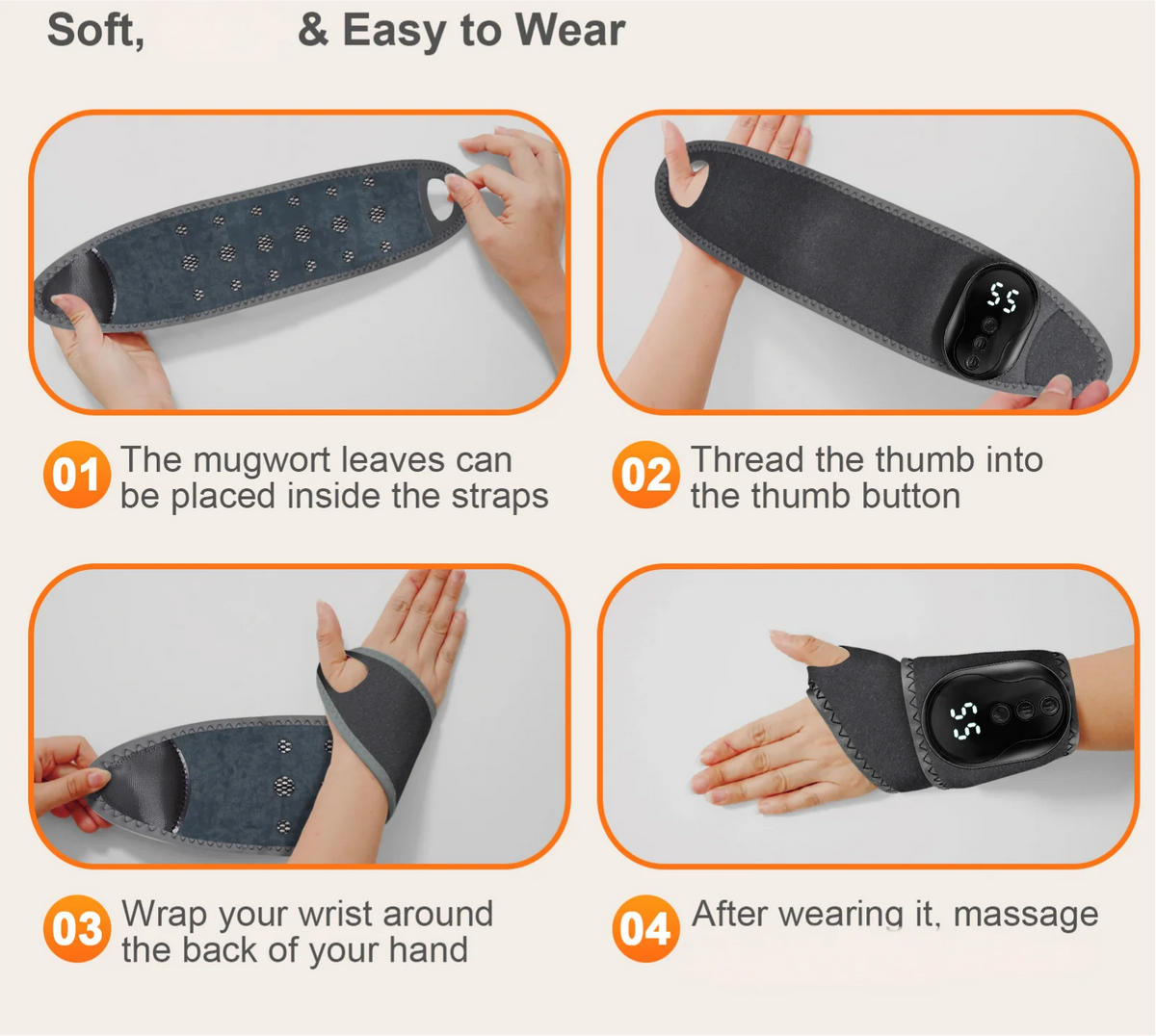 Vibration Ankle and Wrist Massage Wrap