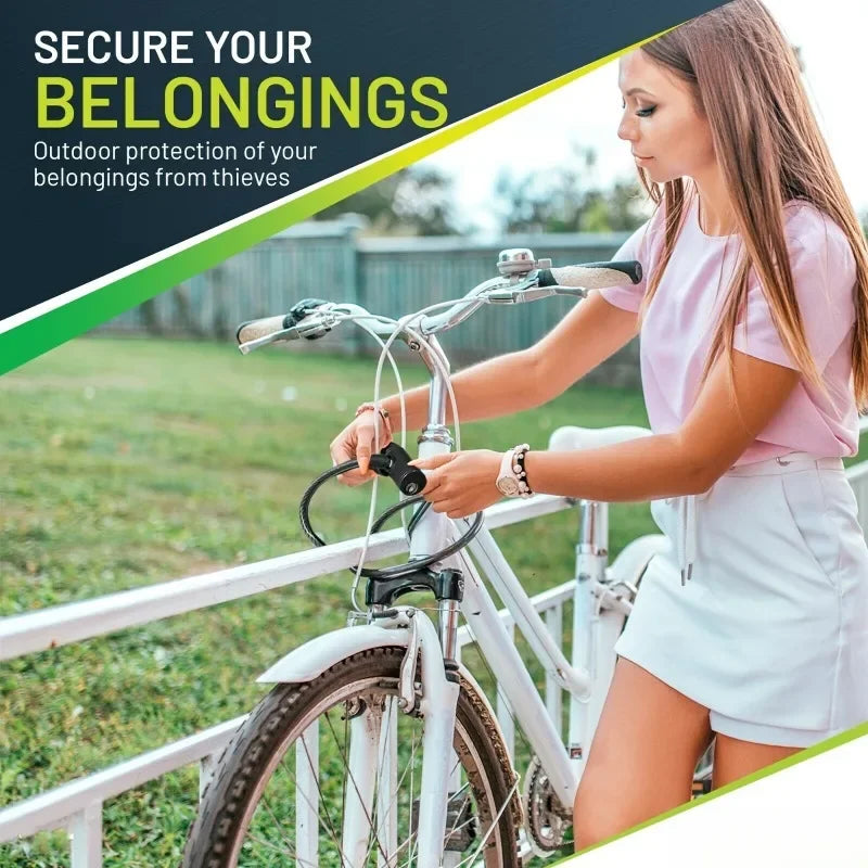Heavy Duty Anti-Theft Steel Cable Bike Lock