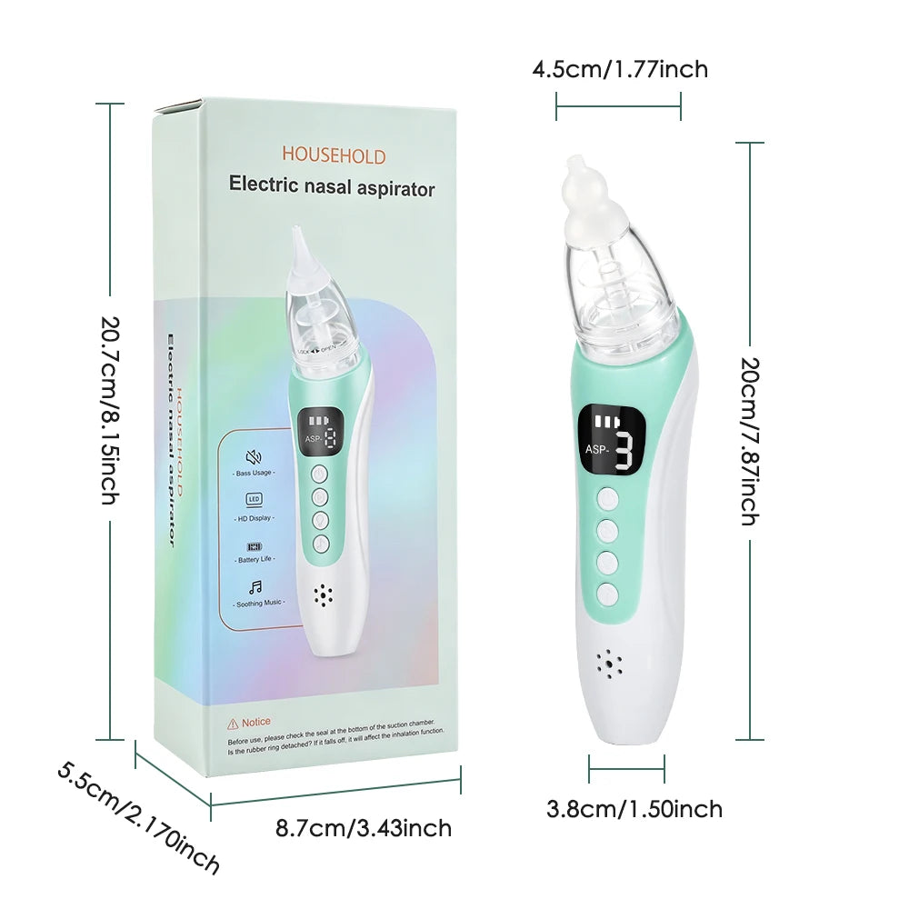 Electric Nasal Aspirator with Music for Newborns and Toddlers