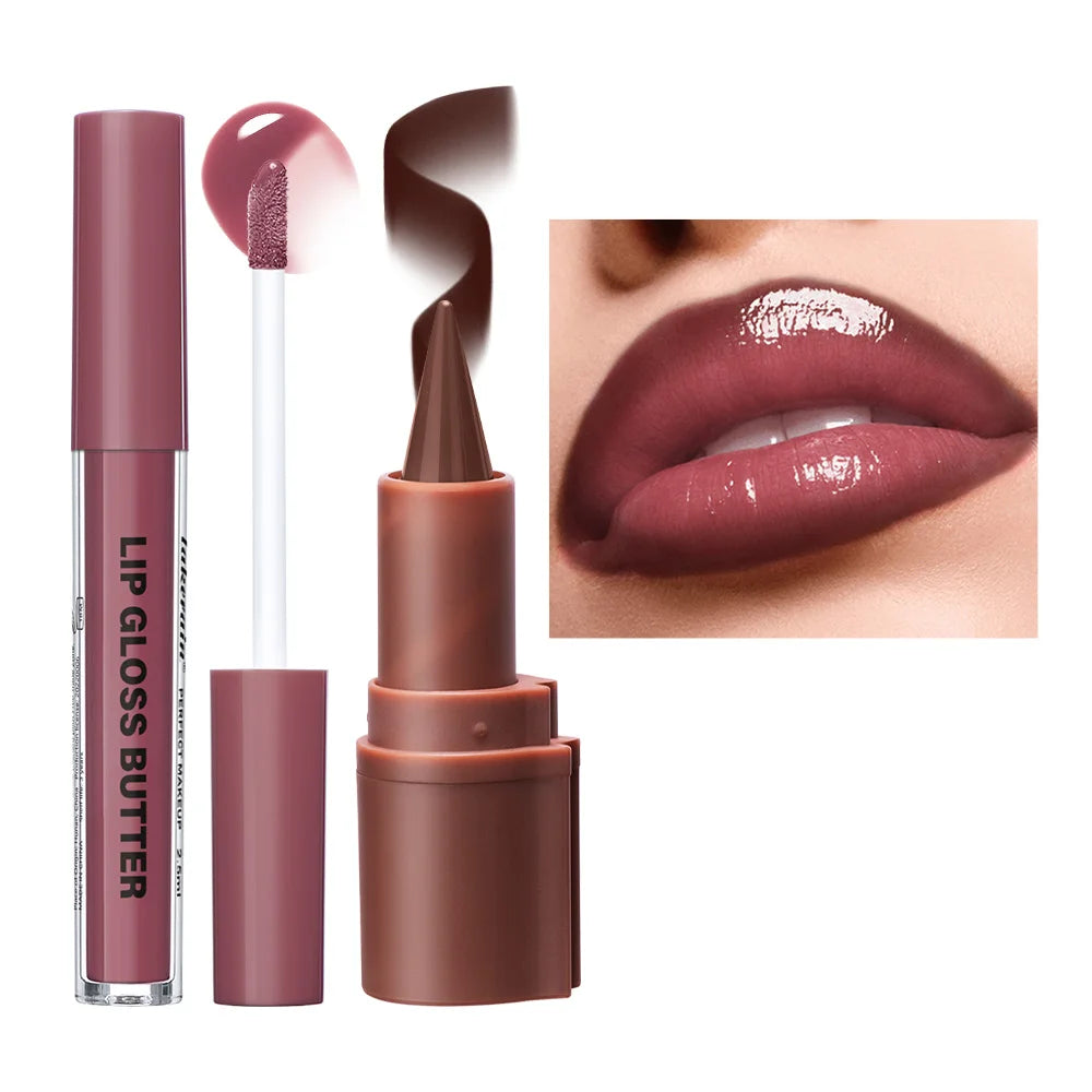 Hydrating Water Lip Stain and Gloss Duo Set - 13