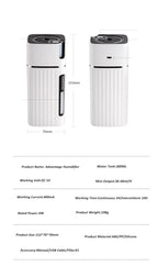 Portable Ultrasonic Cool Mist Air Humidifier for Home and Office