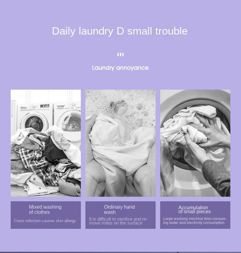 Portable Folding Washing Machine for Underwear and Socks - 5