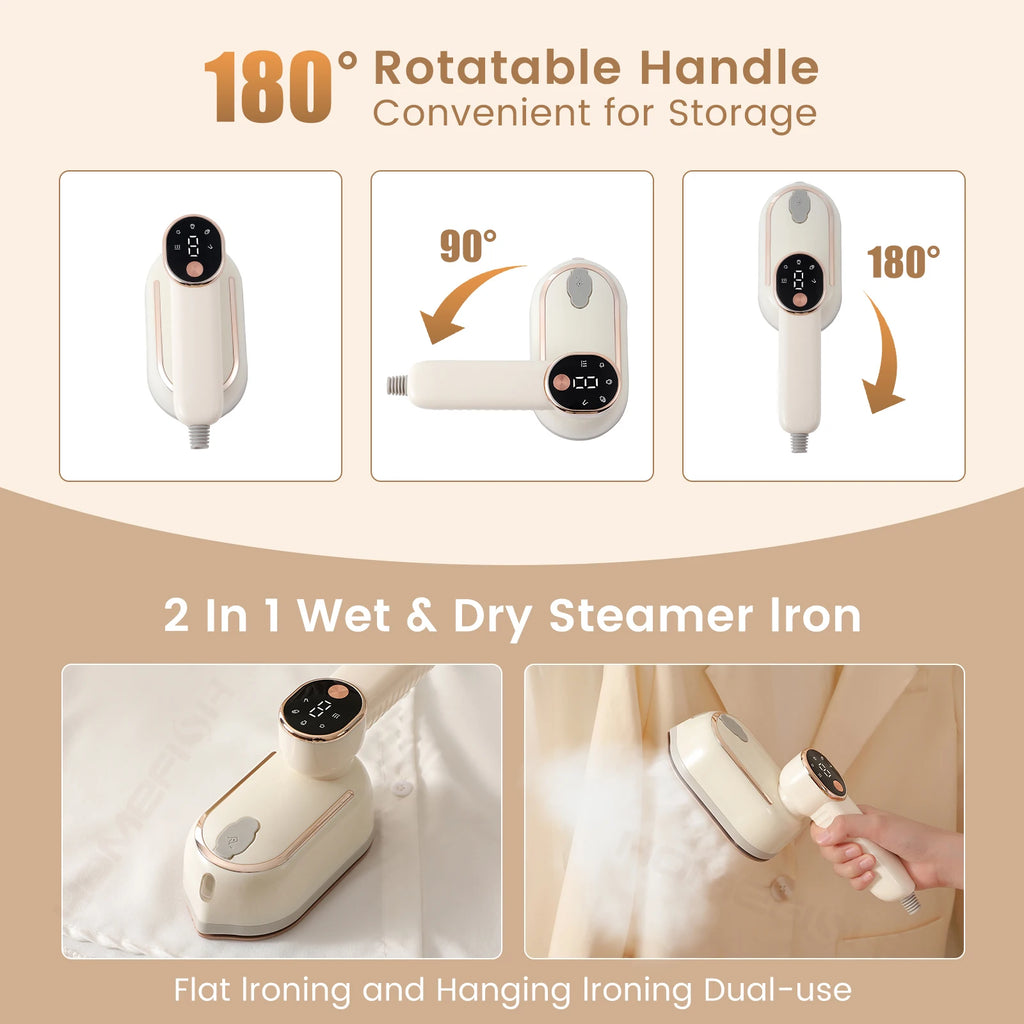 Portable Handheld Steam Iron for Garments