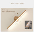 Portable Rechargeable Wooden Magnetic LED Wall Lamp