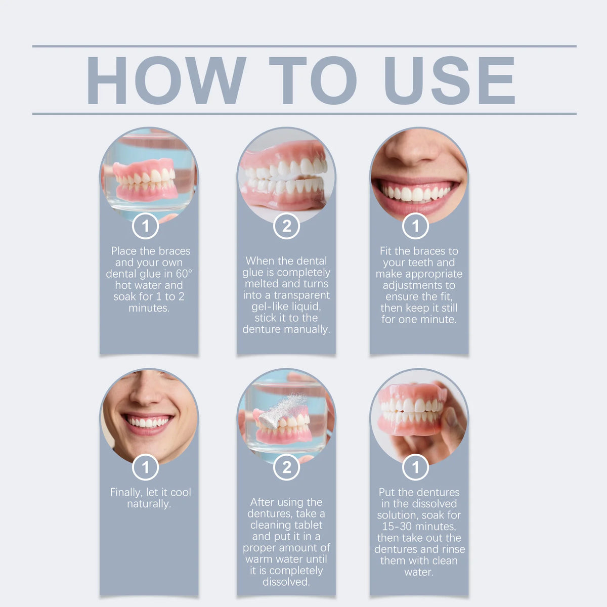 Cosmetic Denture Set for Instant Smile Restoration