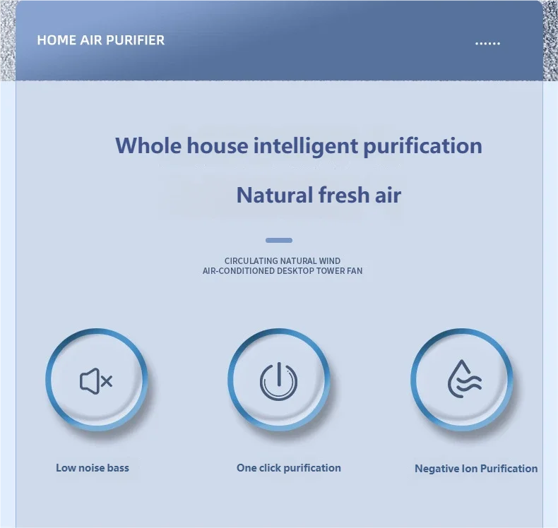 Portable Negative Ion Air Purifier for Home and Office - 8