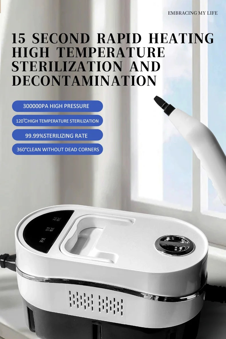 High-Pressure Handheld Steam Cleaner for Home and Car