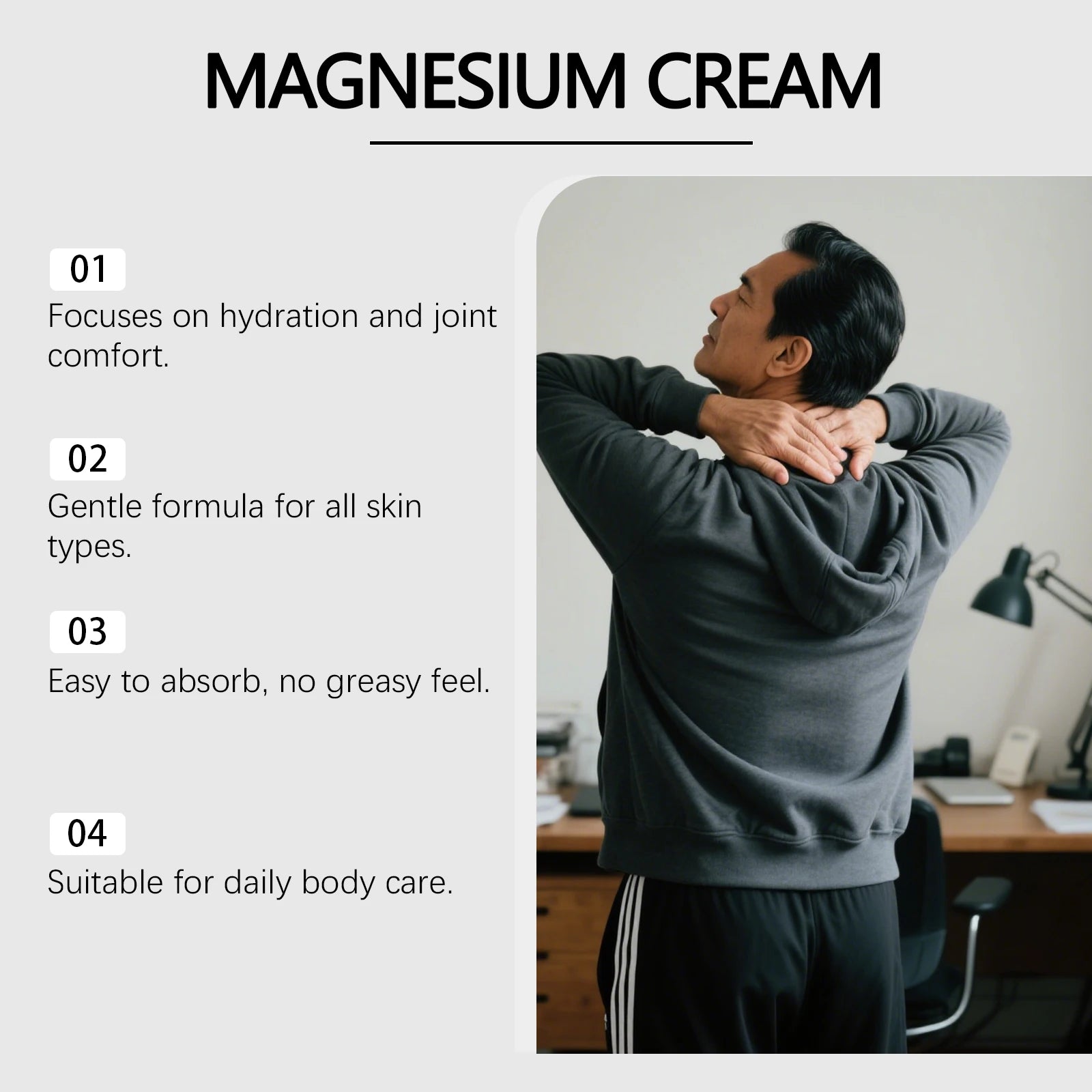 Magnesium Joint Relief Moisturizing Cream - 8