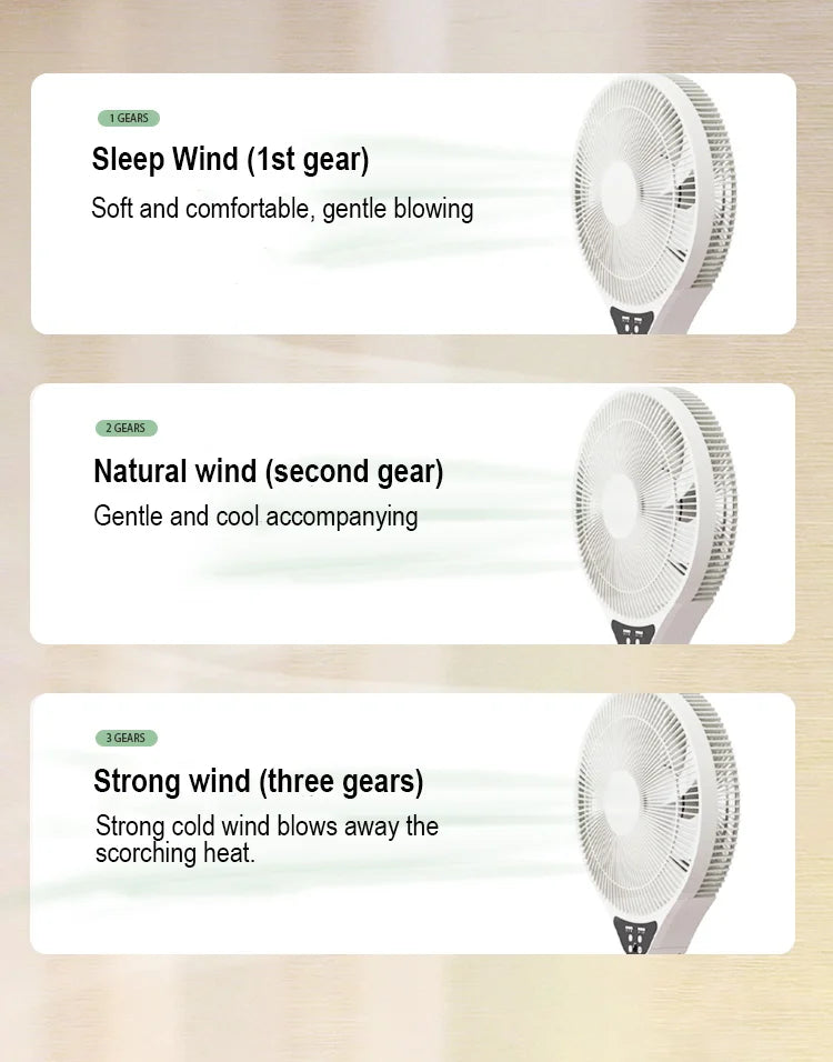 Adjustable Remote Control Stand Floor Fan for Home and Office - 10