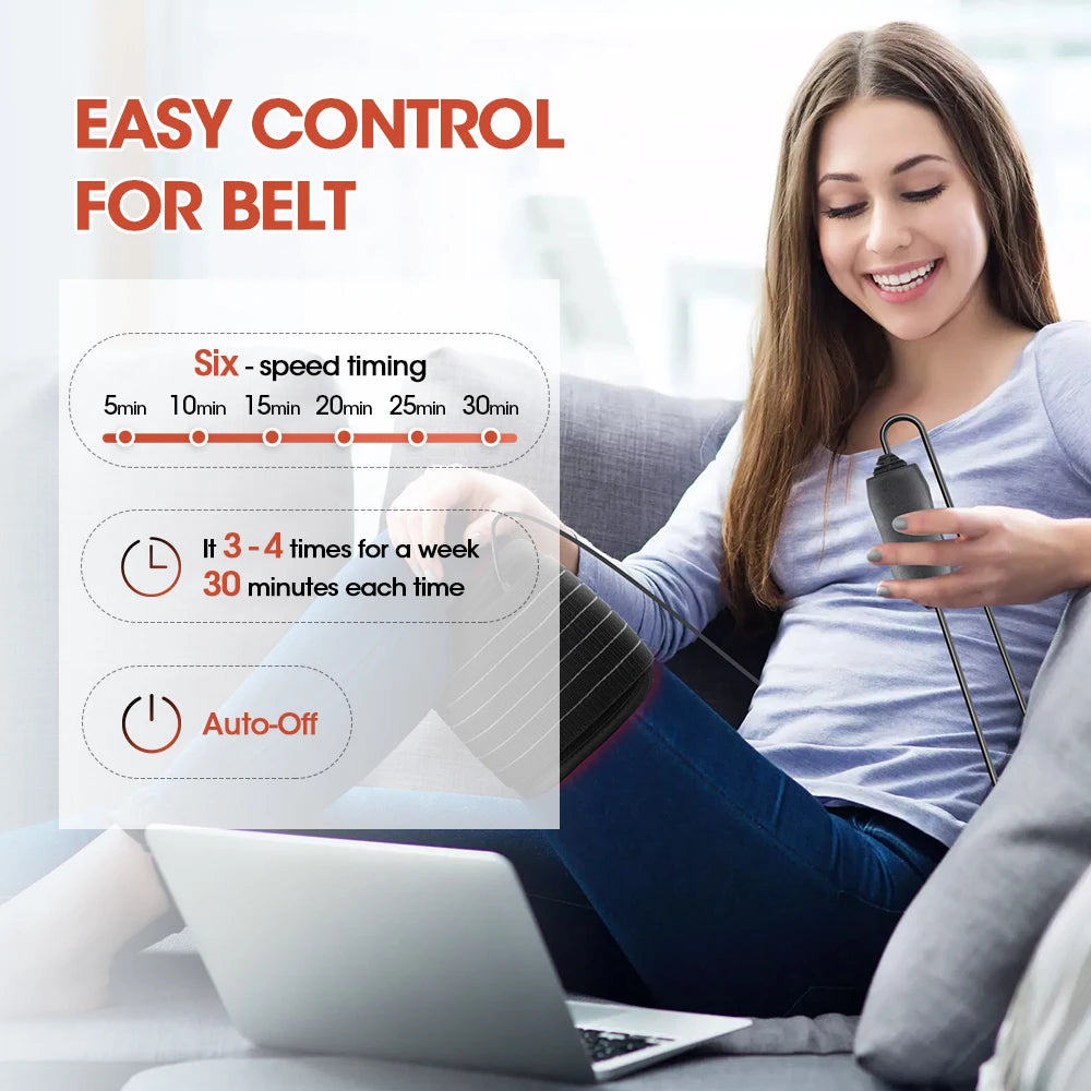 Red Light Therapy Belt for Body Pain Relief and Skin Rejuvenation - 9