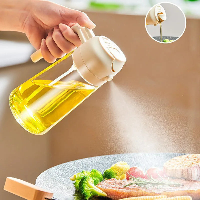 500ml Kitchen Glass Oil Spray Bottle for Cooking and Grilling - 1