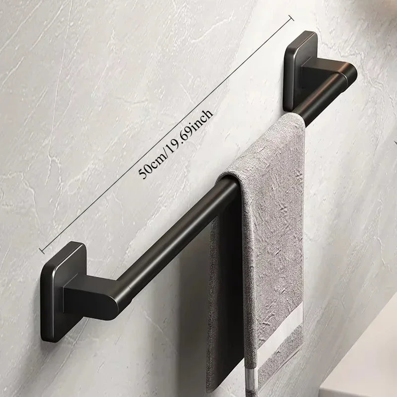 Wall Mounted No-Drill Bathroom Towel Rack