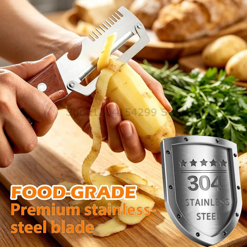 3-in-1 Multifunction Vegetable Peeler and Kitchen Tool - 2