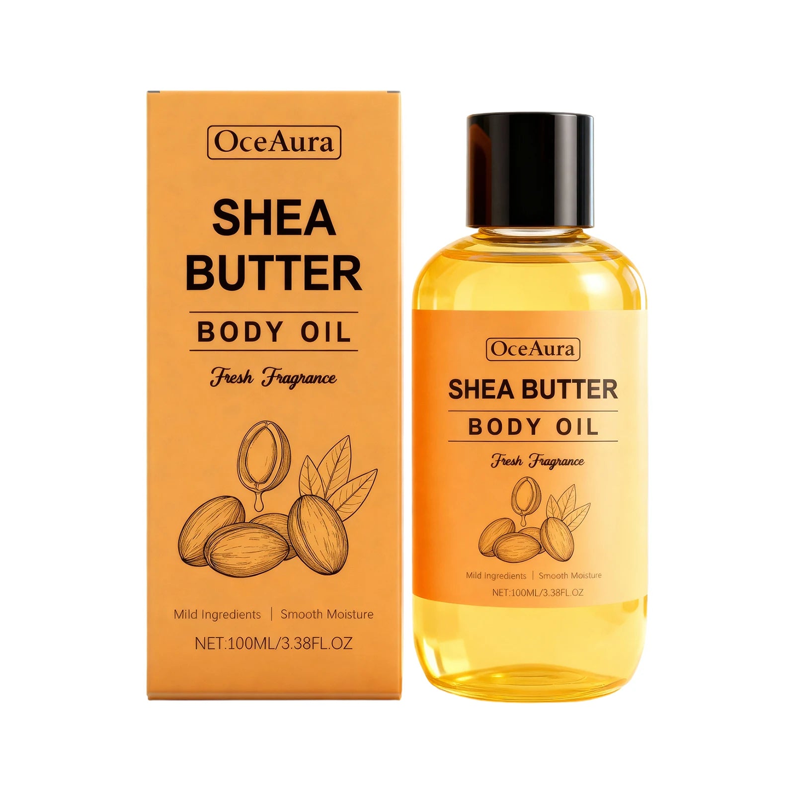 Nourishing Shea Butter Body Oil for Dry Skin Hydration - 20