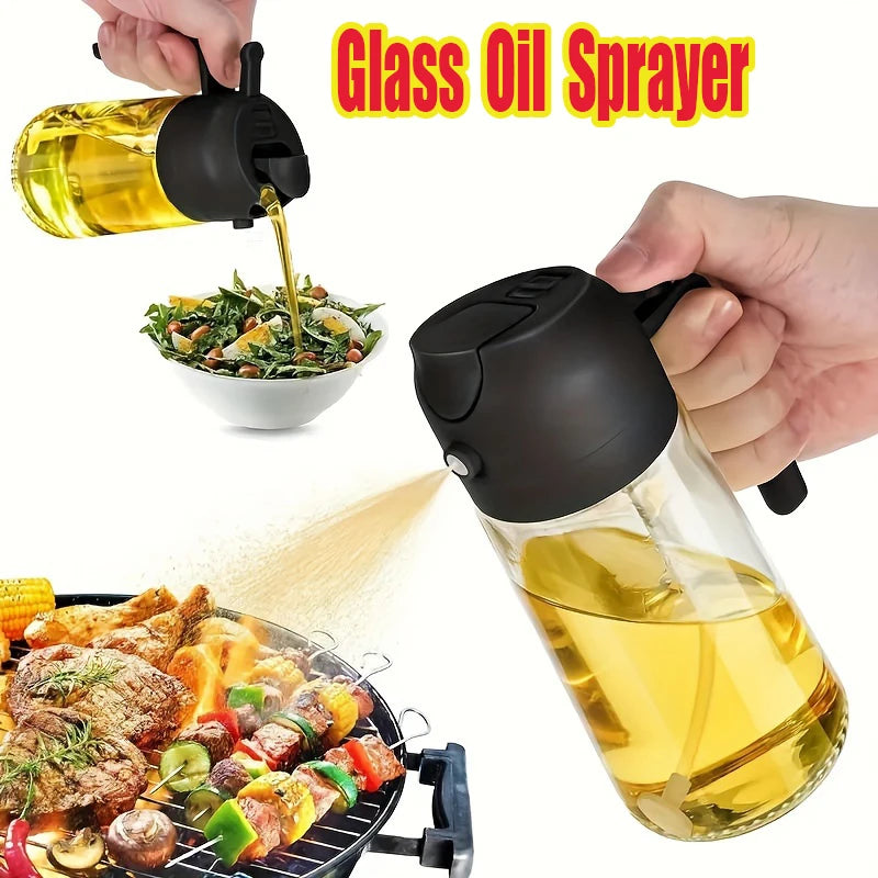 2-in-1 Glass Oil Sprayer and Dispenser for Cooking - 7