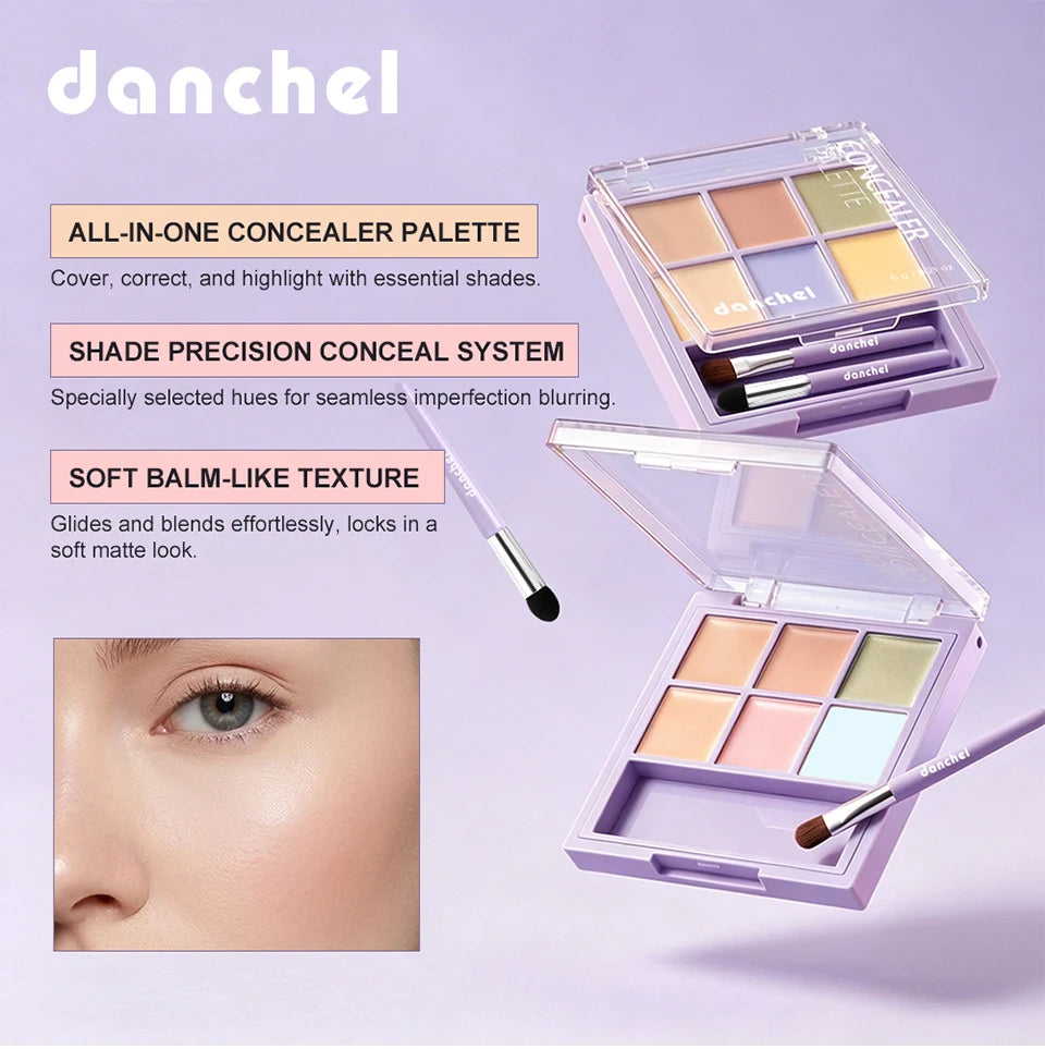 Multi-Shade Face Concealer and Color Correction Palette - 7