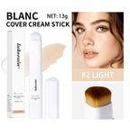 Color-Changing Foundation Stick with Built-in Blending Brush