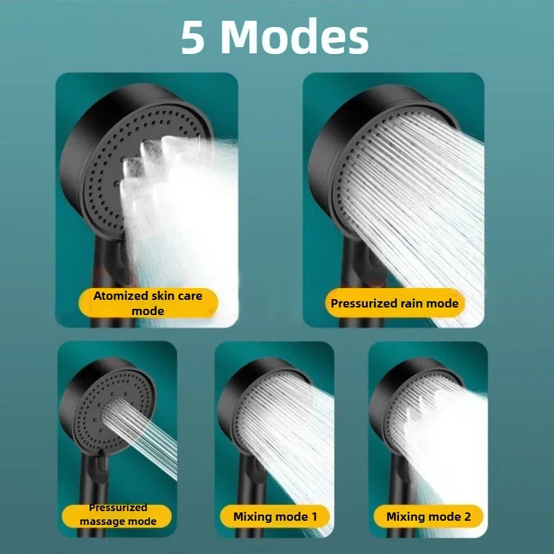 5-Mode High-Pressure Handheld Shower Head - 7
