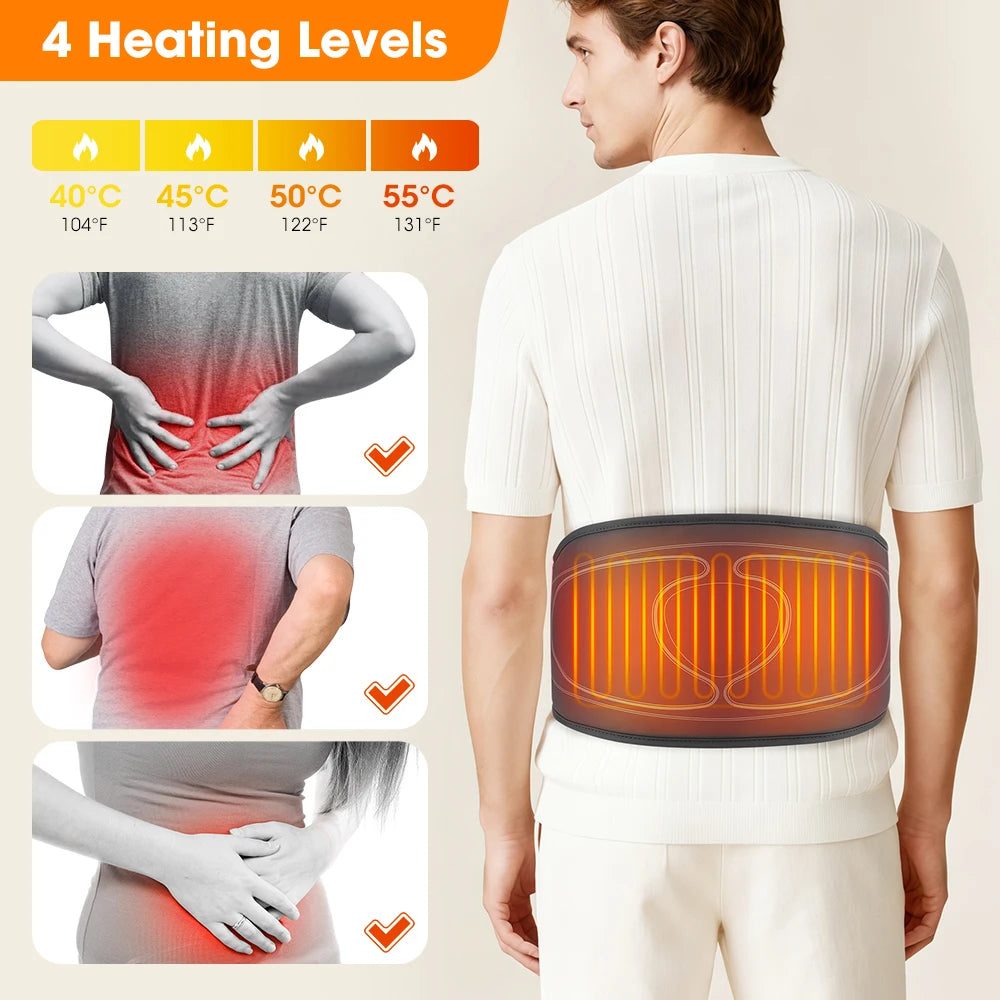 Heated Air Compression Back Massager Belt