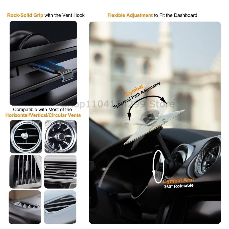 Mini Drum Cymbal Car Vent Decoration Accessory