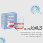 Temporary Silicone Cosmetic Dentures for Missing Teeth