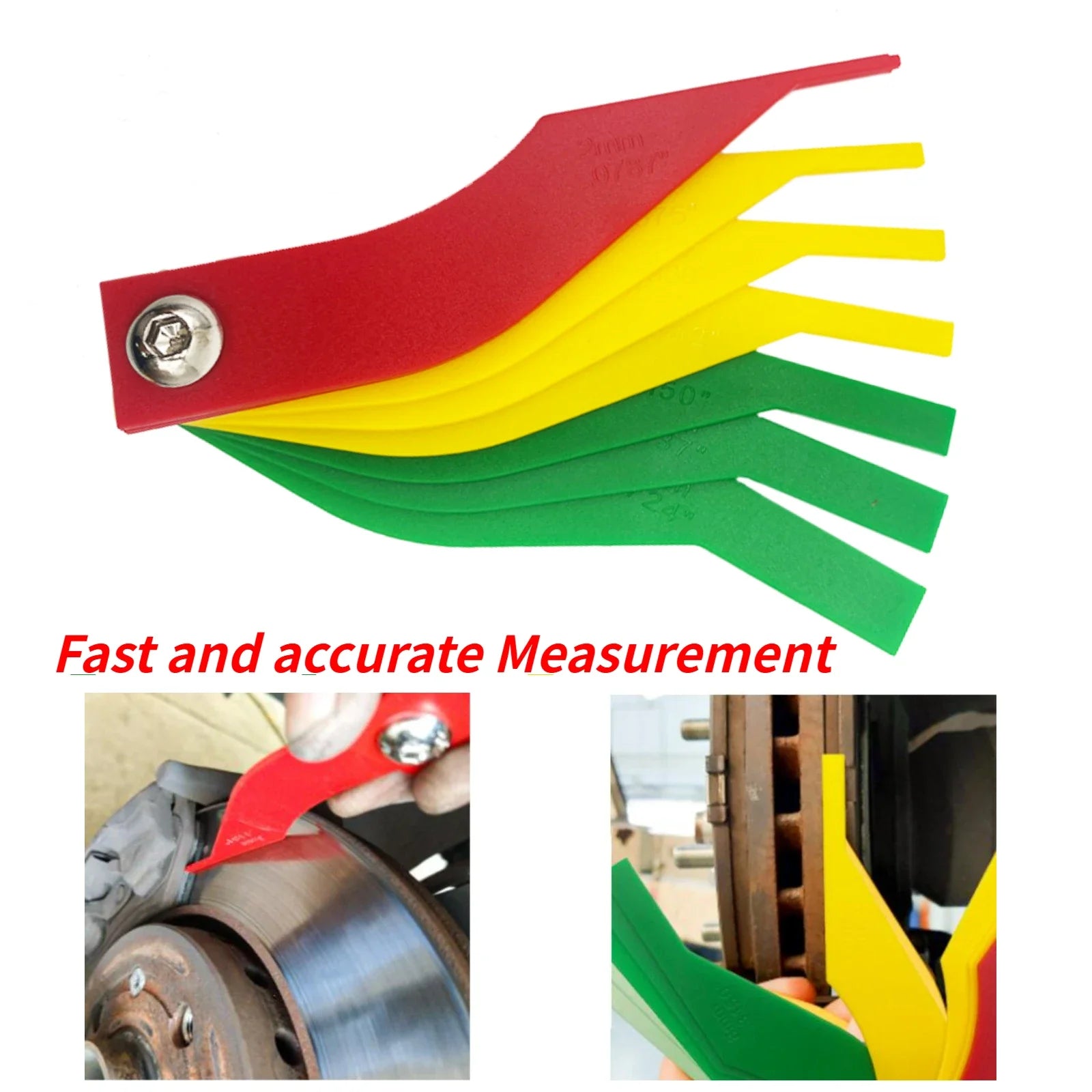 Automotive Brake Pad Thickness Gauge Diagnostic Tool - 1