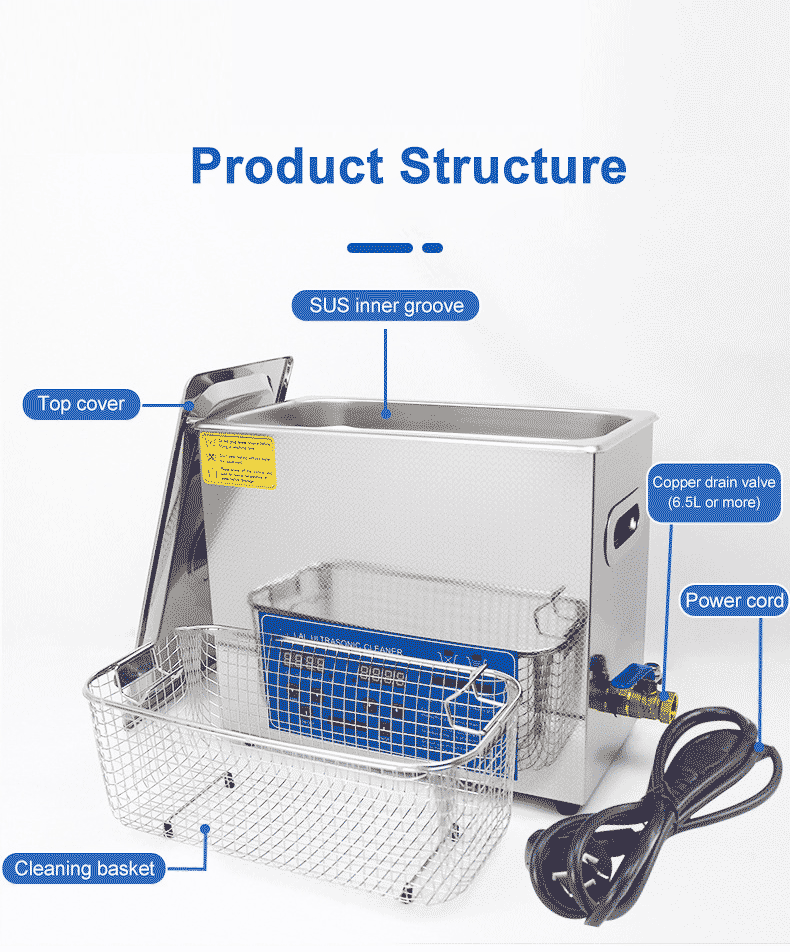 Digital Ultrasonic Cleaner for Jewelry, Watches, and Tools