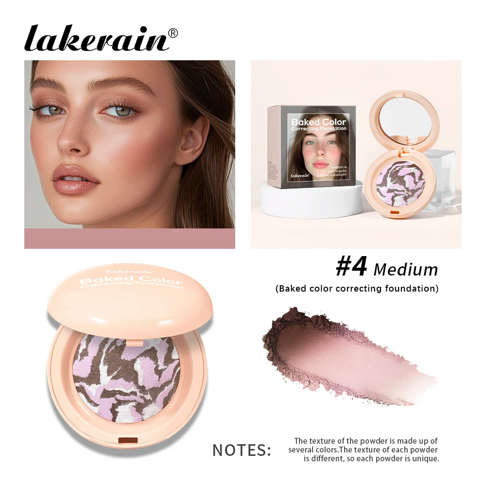 Baked Color Correcting Pressed Powder Foundation