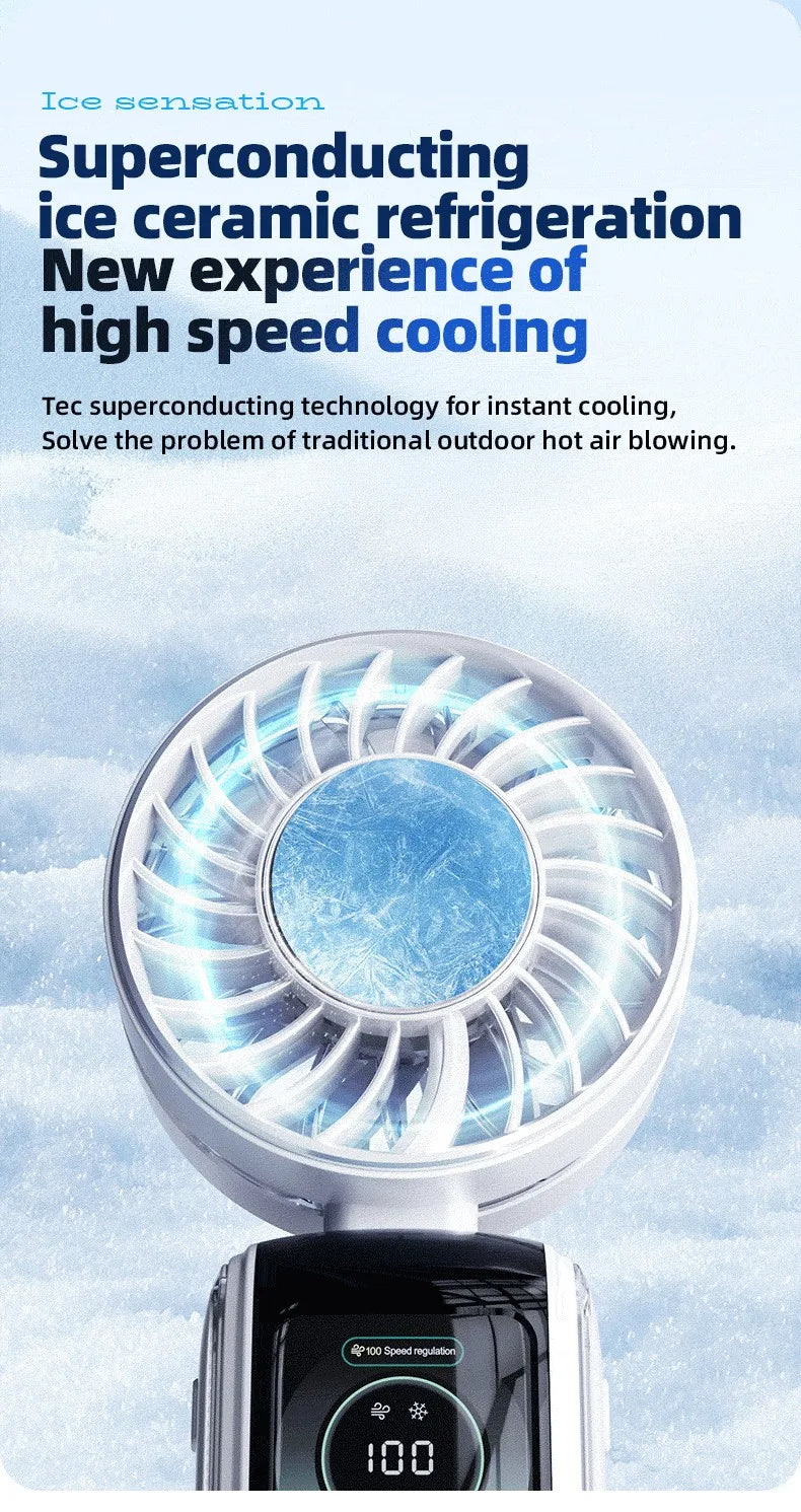 Portable Semiconductor Handheld Cooling Fan - 10