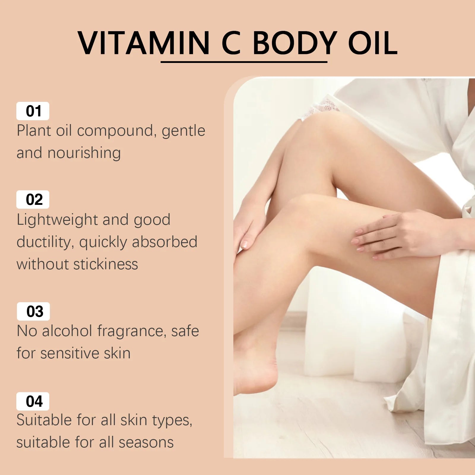 Vitamin C Hydrating Body Massage Oil - 10