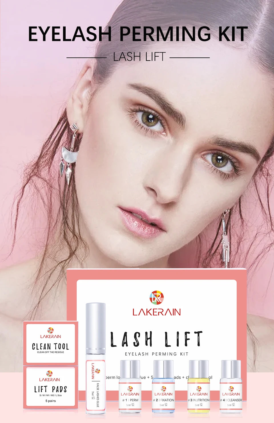 Professional Semi-Permanent Eyelash Lifting and Curling Kit