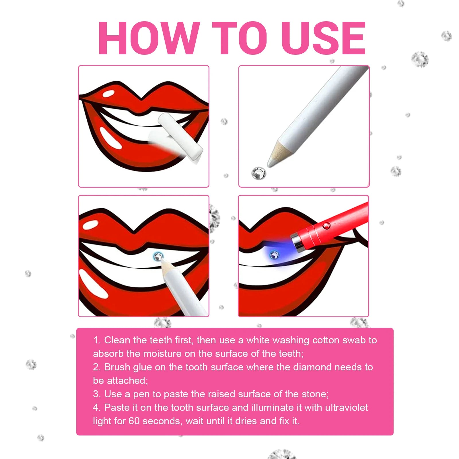 Professional DIY Tooth Gem Jewelry Decoration Kit - 17
