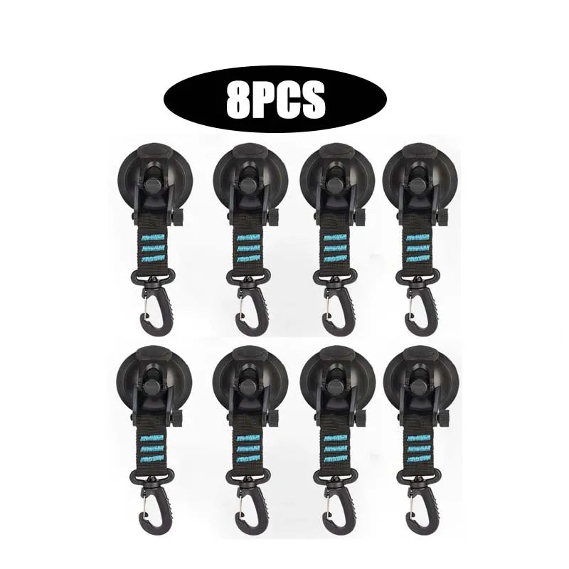 Heavy-Duty Suction Cup Anchor Hooks for Camping and Travel - 16