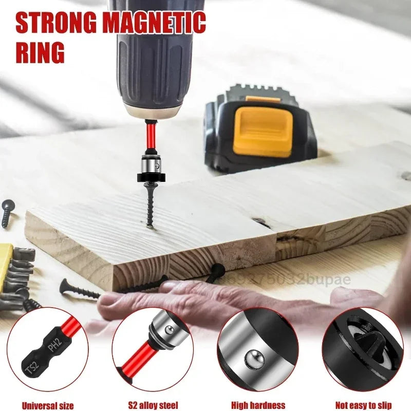 Magnetic Drywall Screw Setter and Positioning Drill Bit