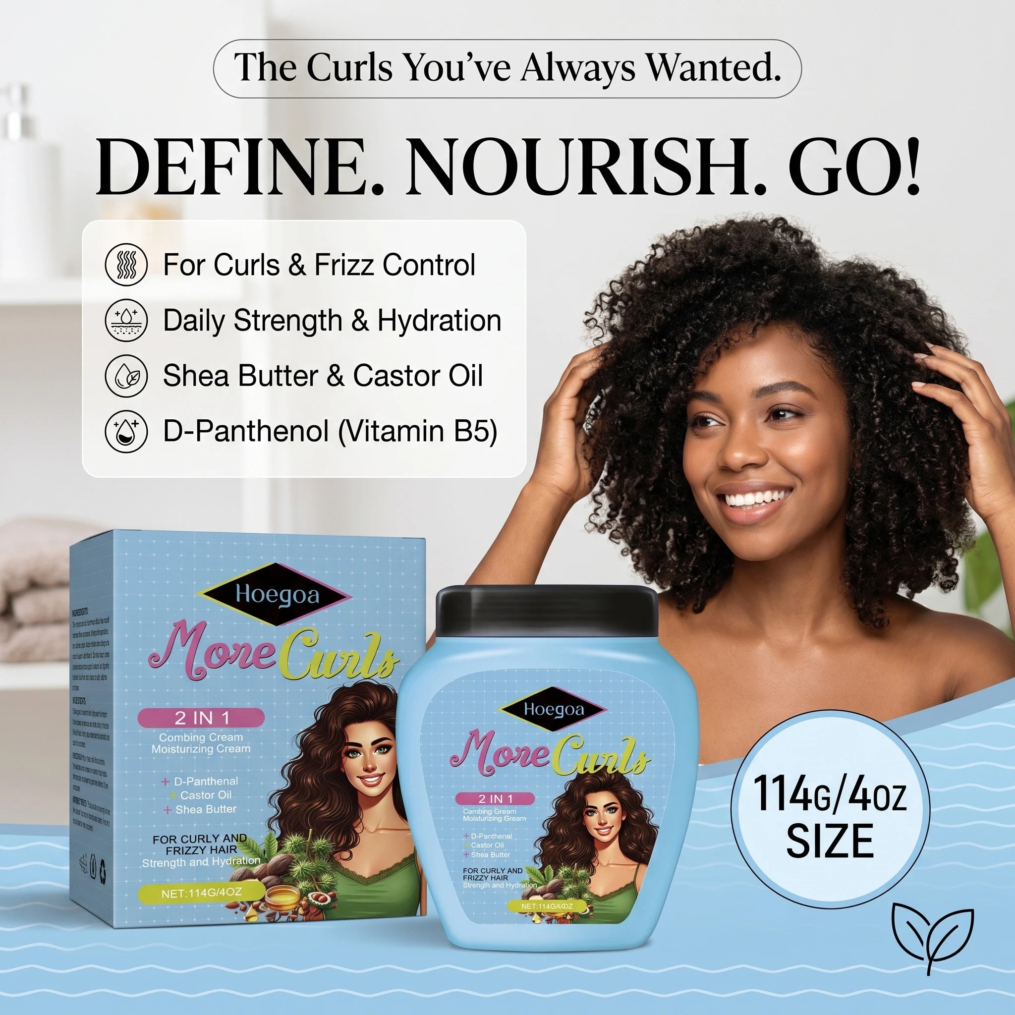 Curl Defining and Moisturizing Hair Cream - 4