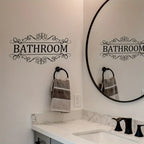 Waterproof Decorative Bathroom Door Wall Decal
