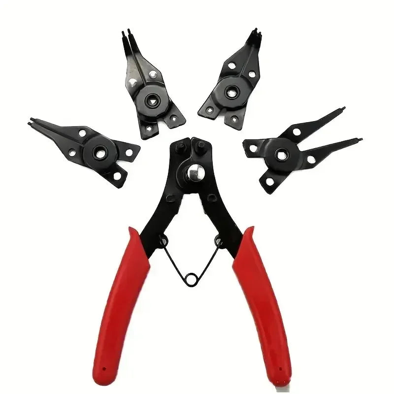 4-in-1 Interchangeable Circlip Pliers Set - 7