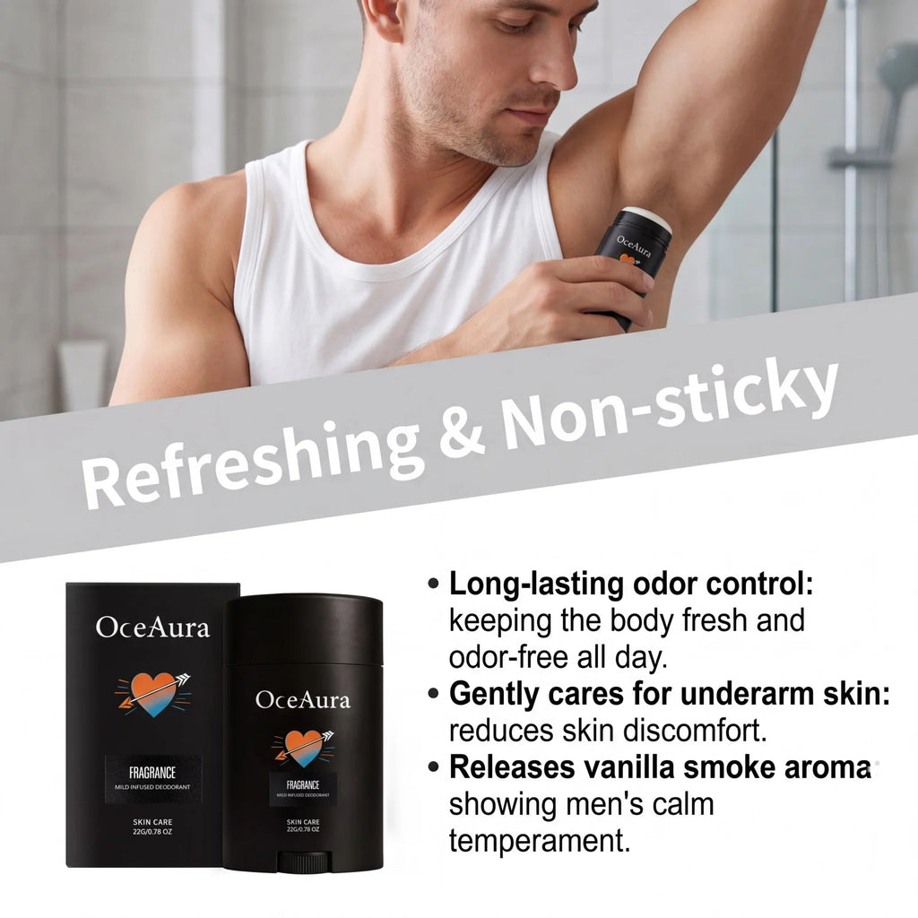 Long-Lasting Solid Deodorant Stick for Men