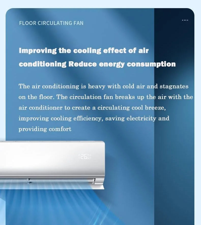 Rechargeable Portable Air Circulation Floor Fan