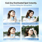 Rechargeable Handheld Turbo Fan with Ice Cooling Technology