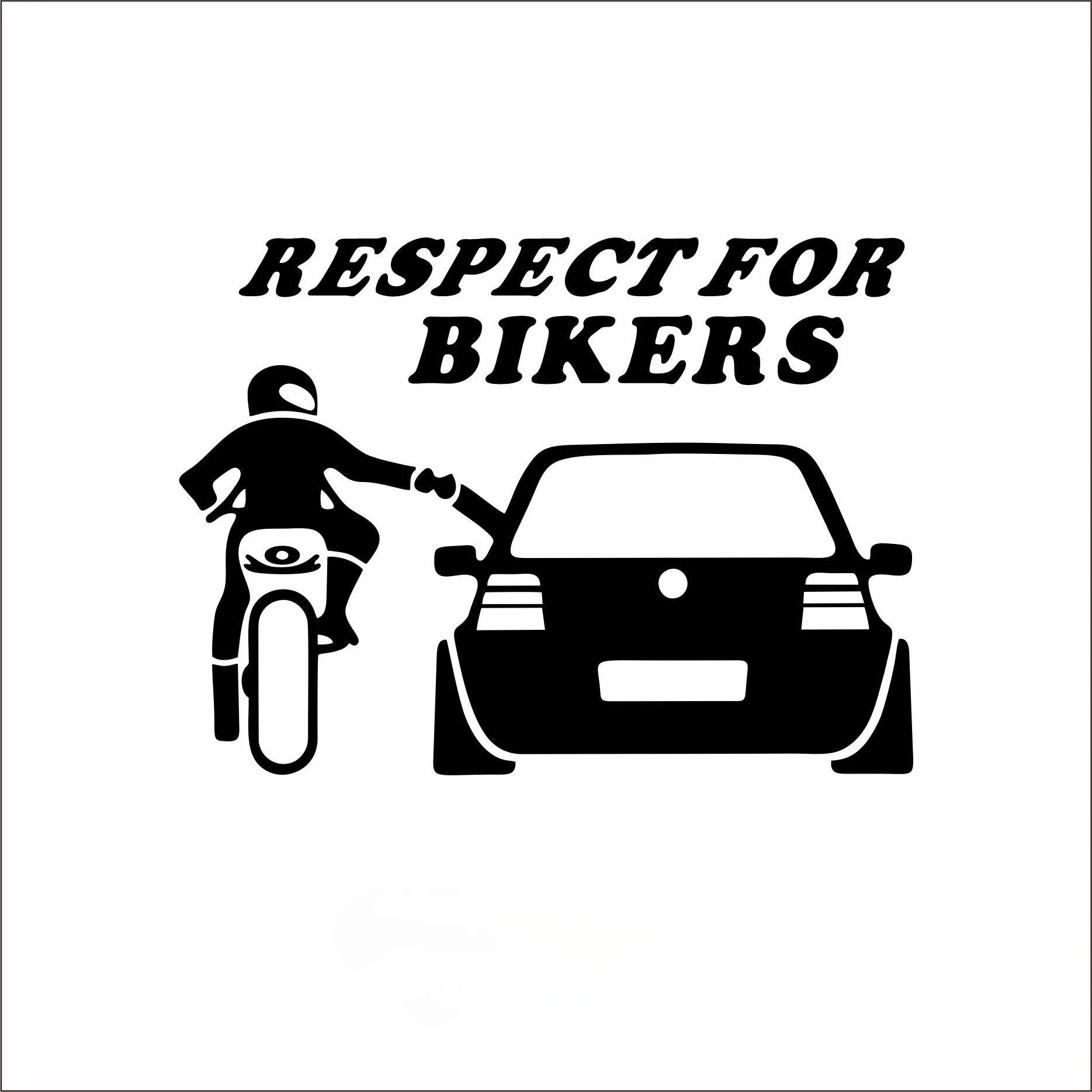 Respect for Bikers Car Window Decal - 9