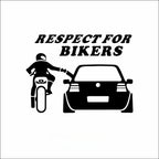 Respect for Bikers Car Window Decal