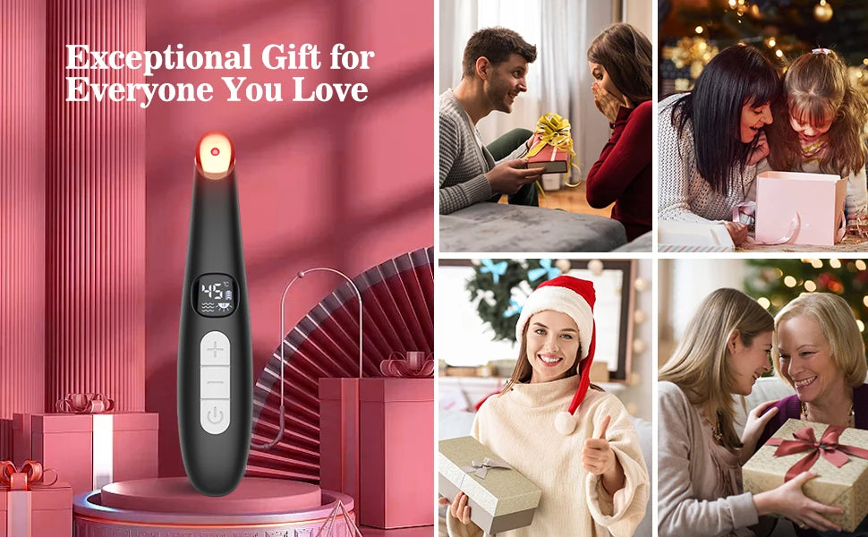 3-in-1 Heated Eye Massager Wand for Dark Circles and Puffiness - 14