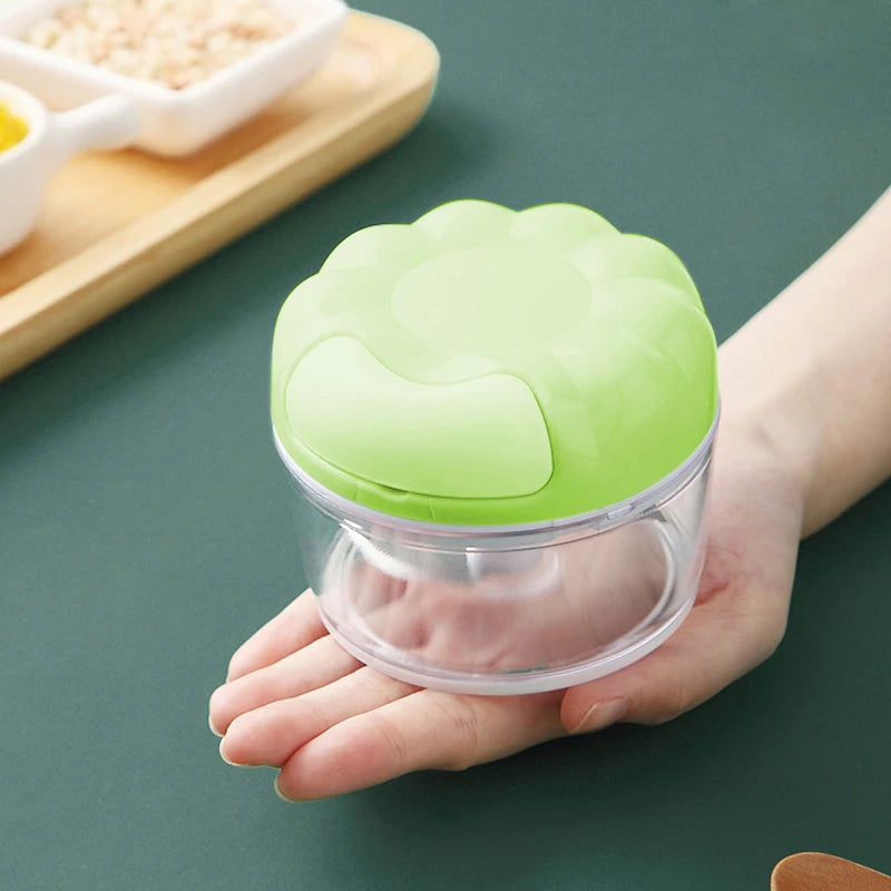 Manual Hand-Pull Vegetable Chopper and Garlic Grinder - 5