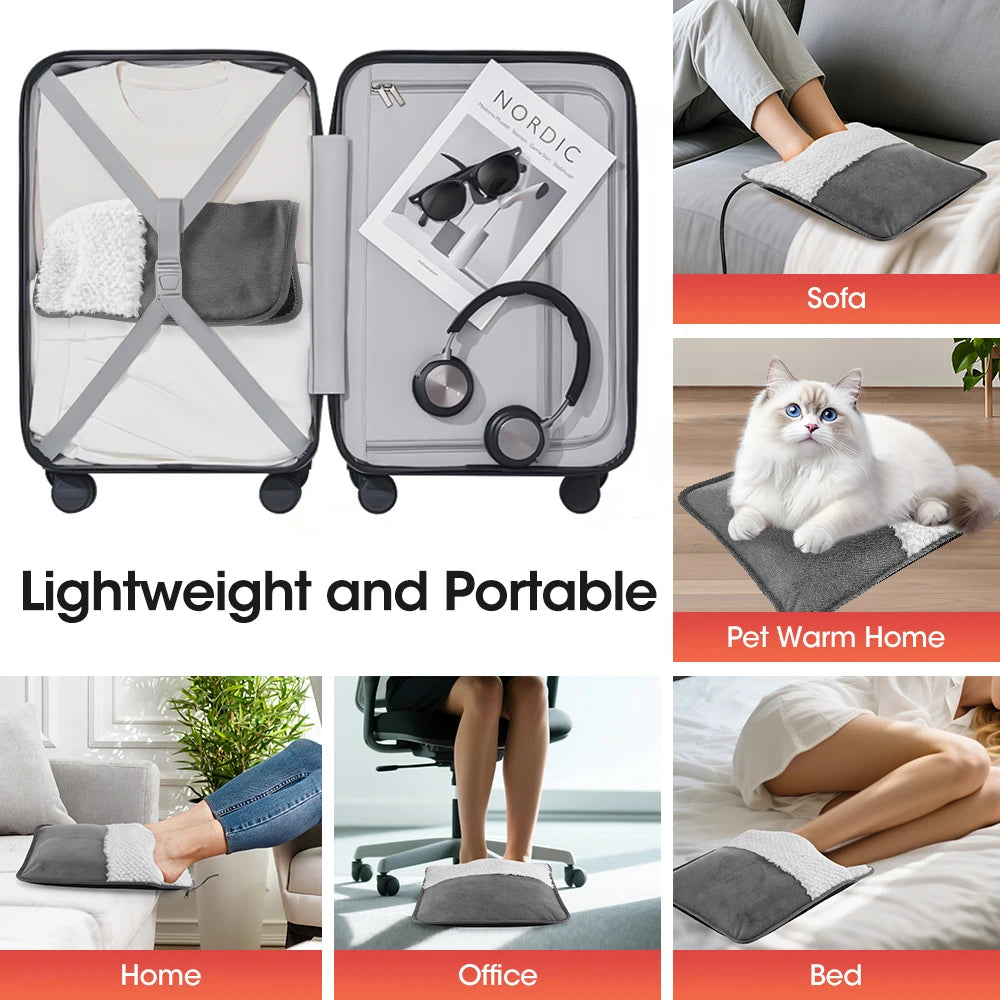 USB Heated Foot Warmer and Body Warming Mat